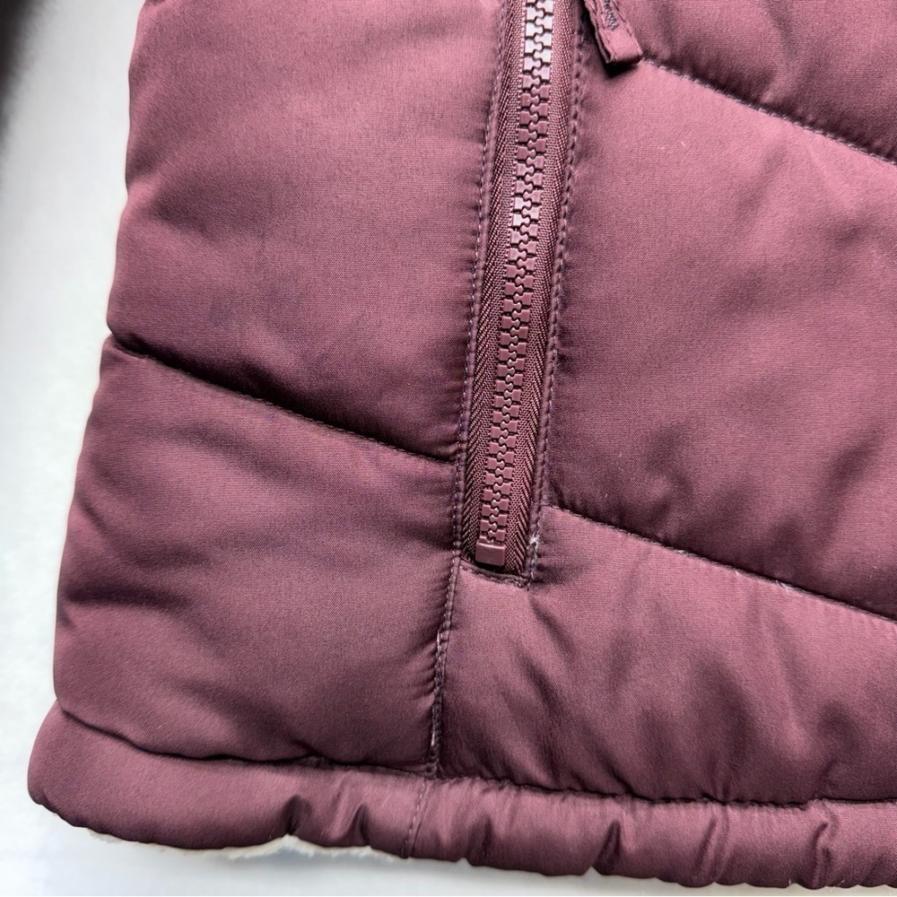 Free Country Puffer Hooded Reversible Jacket Coat Lined Purple Youth Size Large - Picture 3 of 10